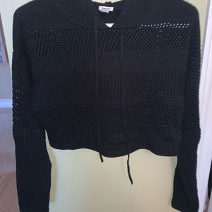 Black cropped sweater